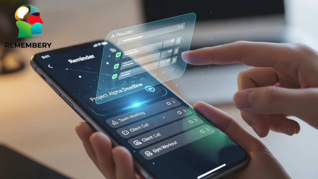 AI reminder app illustration