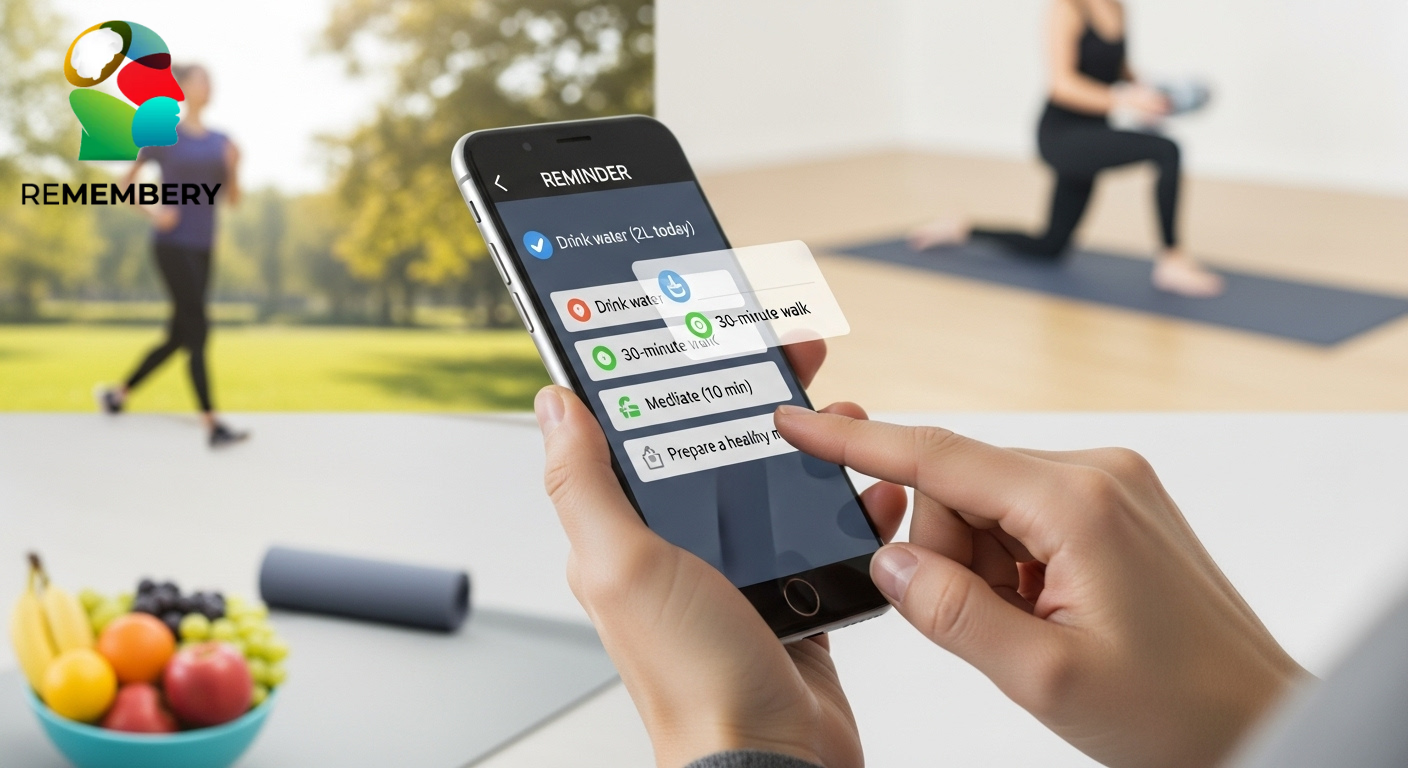 Reminder apps helping maintain healthy lifestyle habits